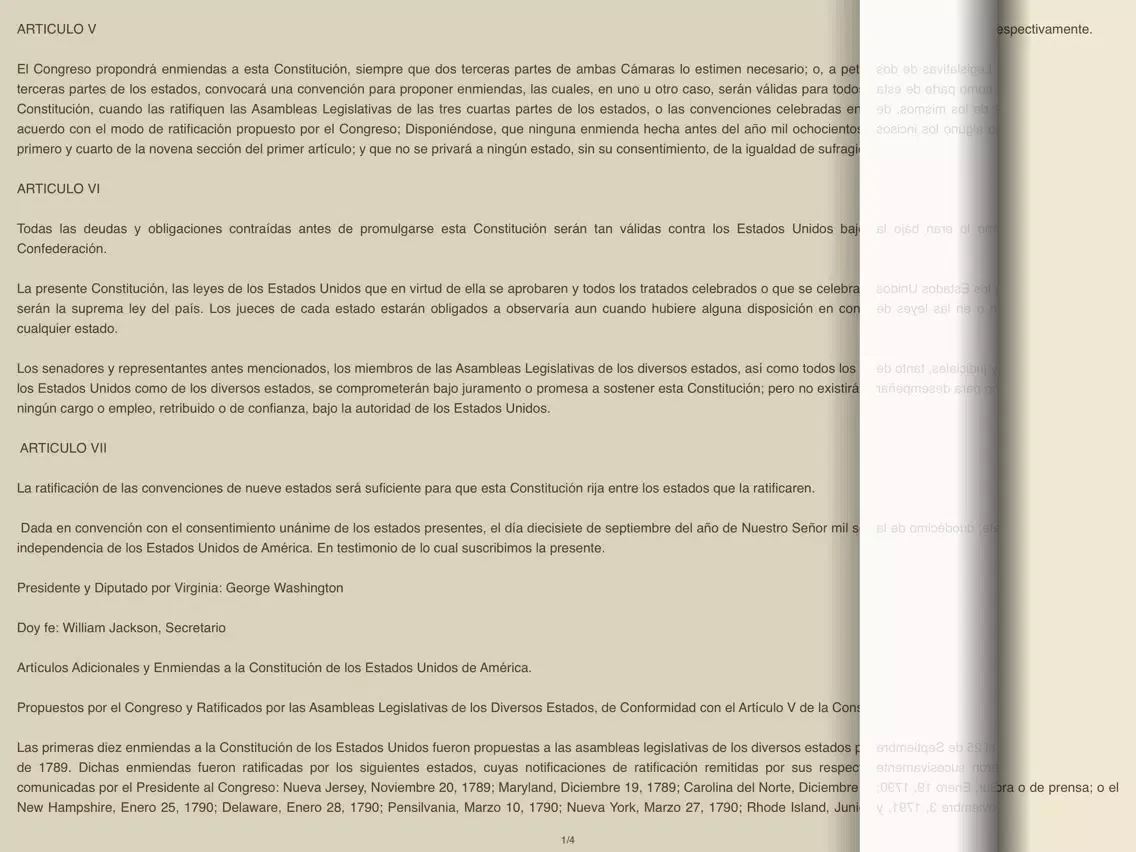 La Constitución de los Estados Unidos - Audiolibro iPad 应用截图