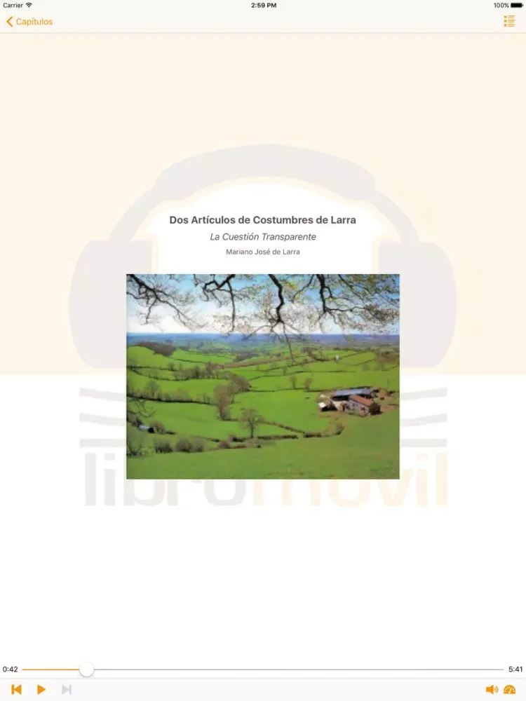 ภาพหน้าจอของ Artículos de Costumbre - Audiolibro iPad 
