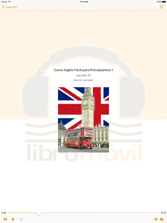 Audio Curso Inglés 1 iPad 应用截图