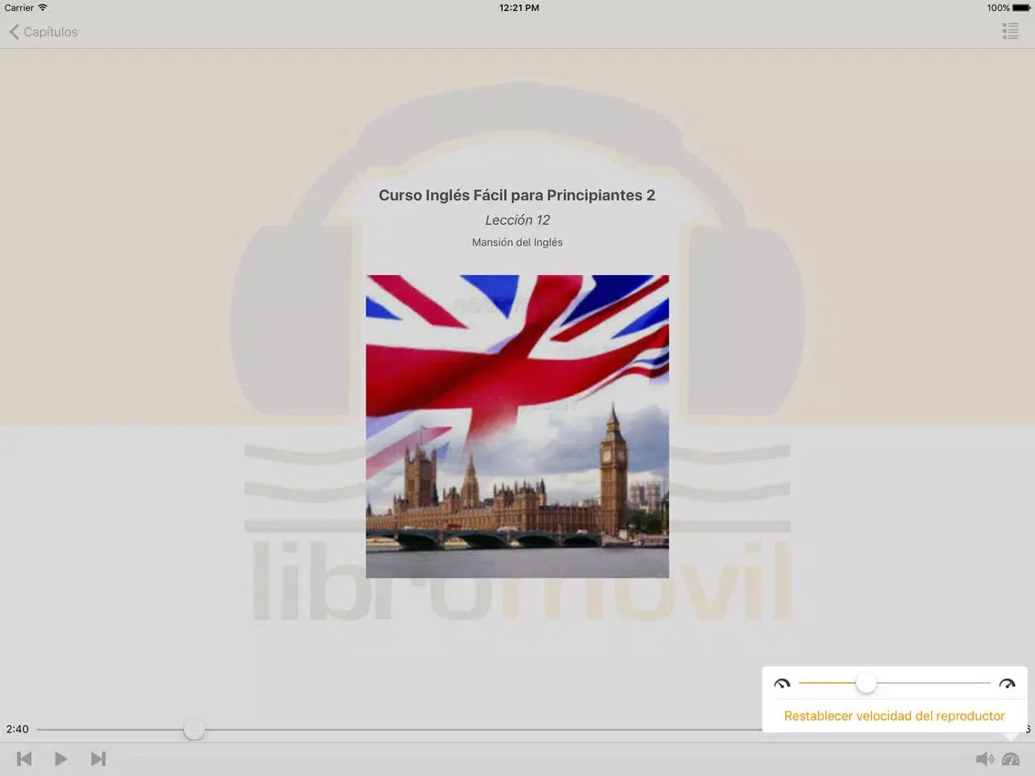 Audio Curso Inglés Fácil para Principiantes 2 iPad  スクリーンショット