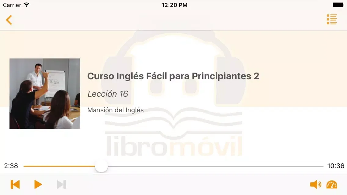 Audio Curso Inglés Fácil para Principiantes 2 スクリーンショット