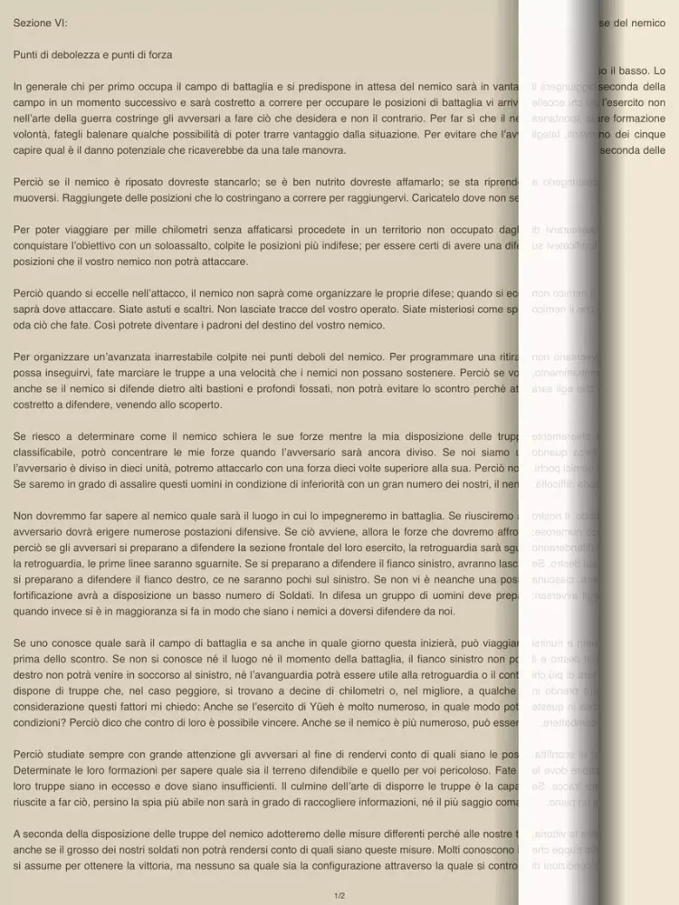 Ảnh chụp màn hình của L'arte della guerra - Sun Tzu iPad 