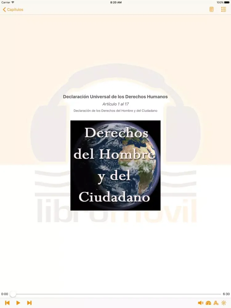 Declaración Universal de los Derechos Humanos iPad  স্ক্রিনশট