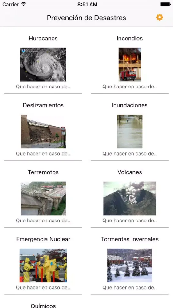 ภาพหน้าจอของ Prevención de Desastres - AudioGuia