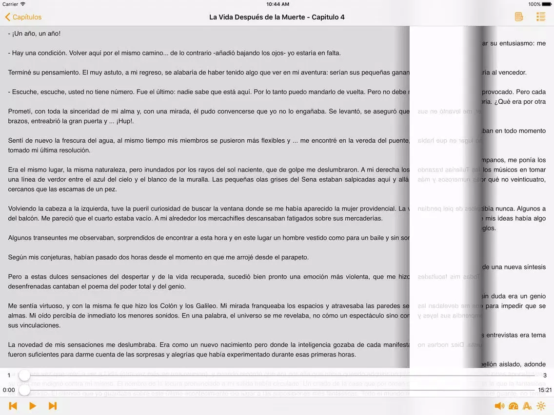 La Vida Después de la Muerte - AudioEbook iPad  Screenshots