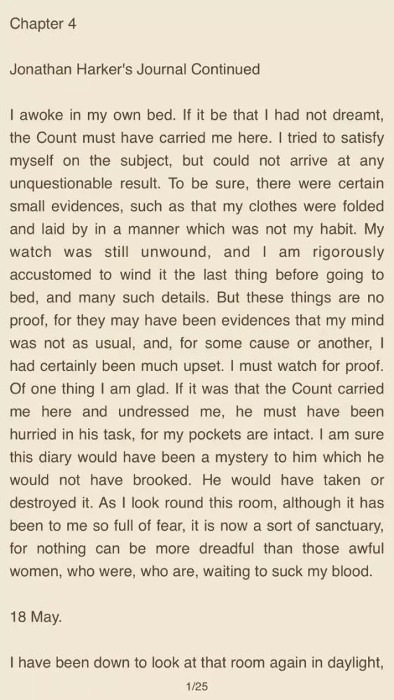 ภาพหน้าจอของ Dracula - Bram Stoker (English)