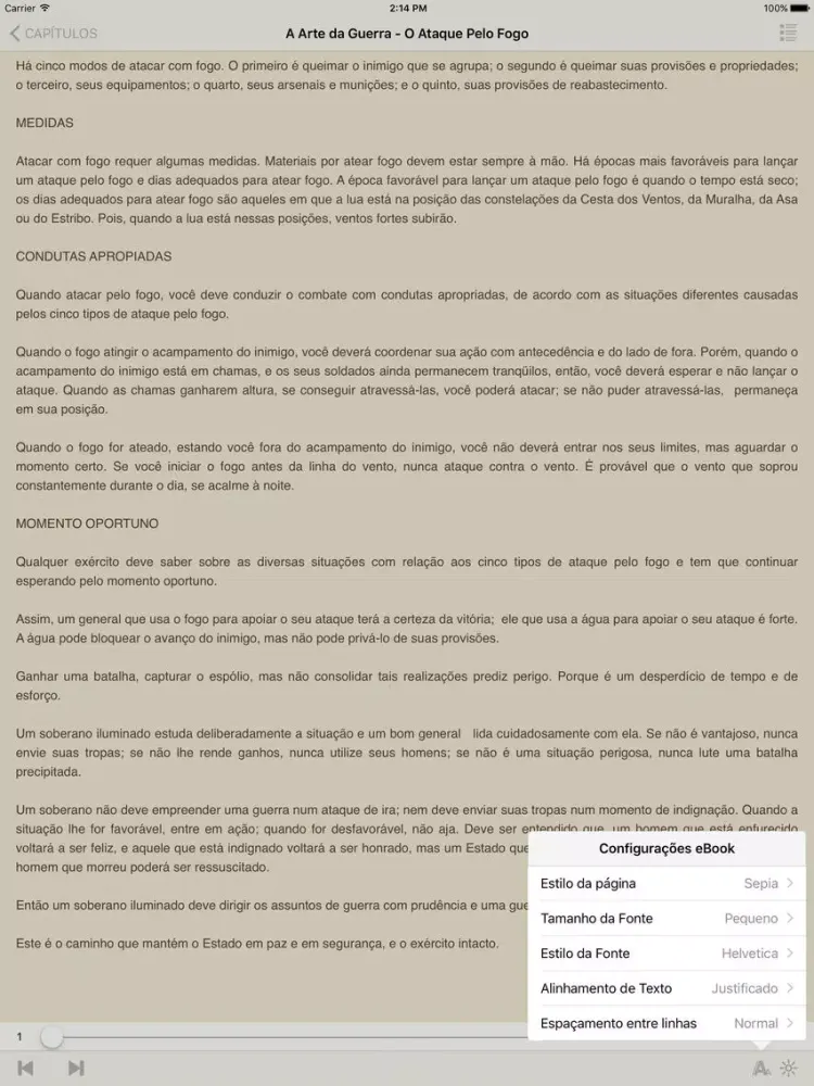 ภาพหน้าจอของ A Arte da Guerra - Sun Tzu iPad 