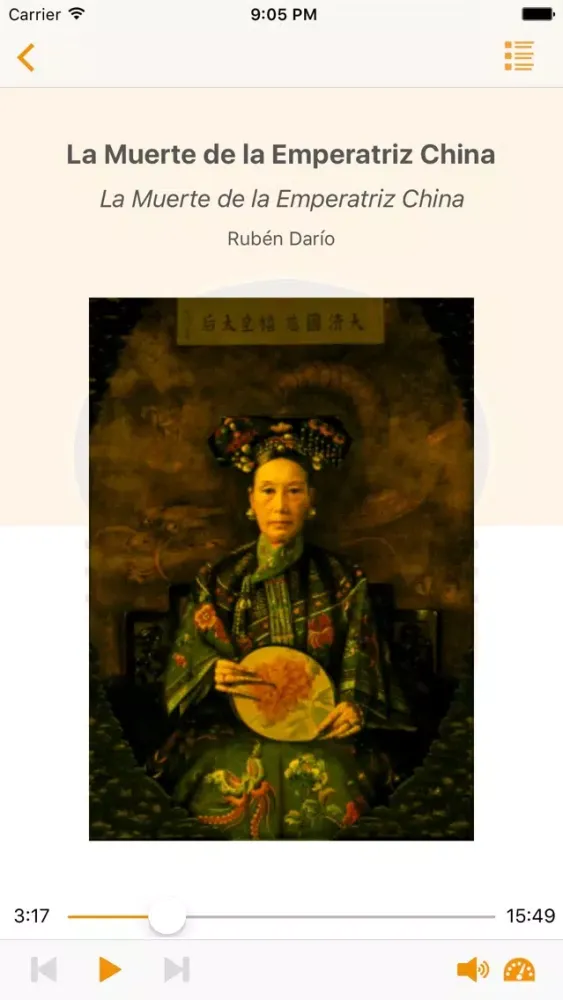 La Muerte de la Emperatriz China - Audiolibro应用截图