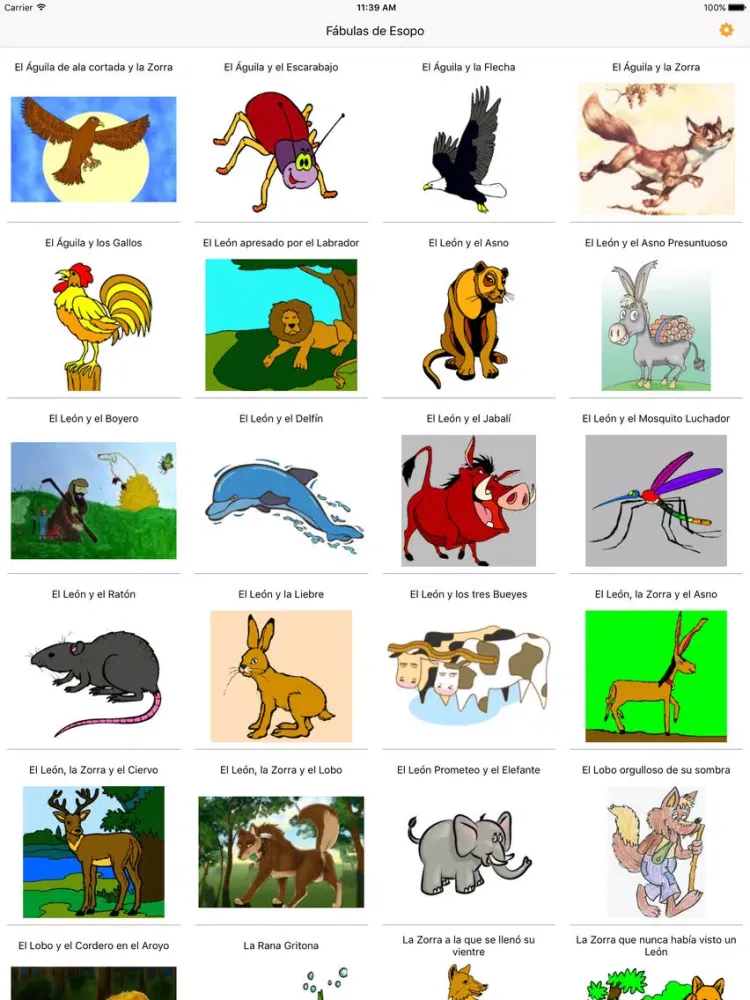 Captures d'écran de Fábulas de Esopo - AudioEbook iPad 