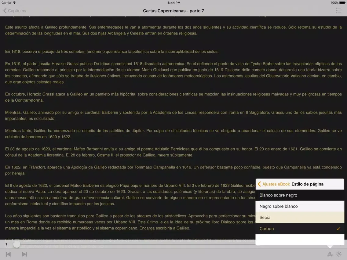 Galileo Galilei - Cartas Copernicanas iPad 应用截图
