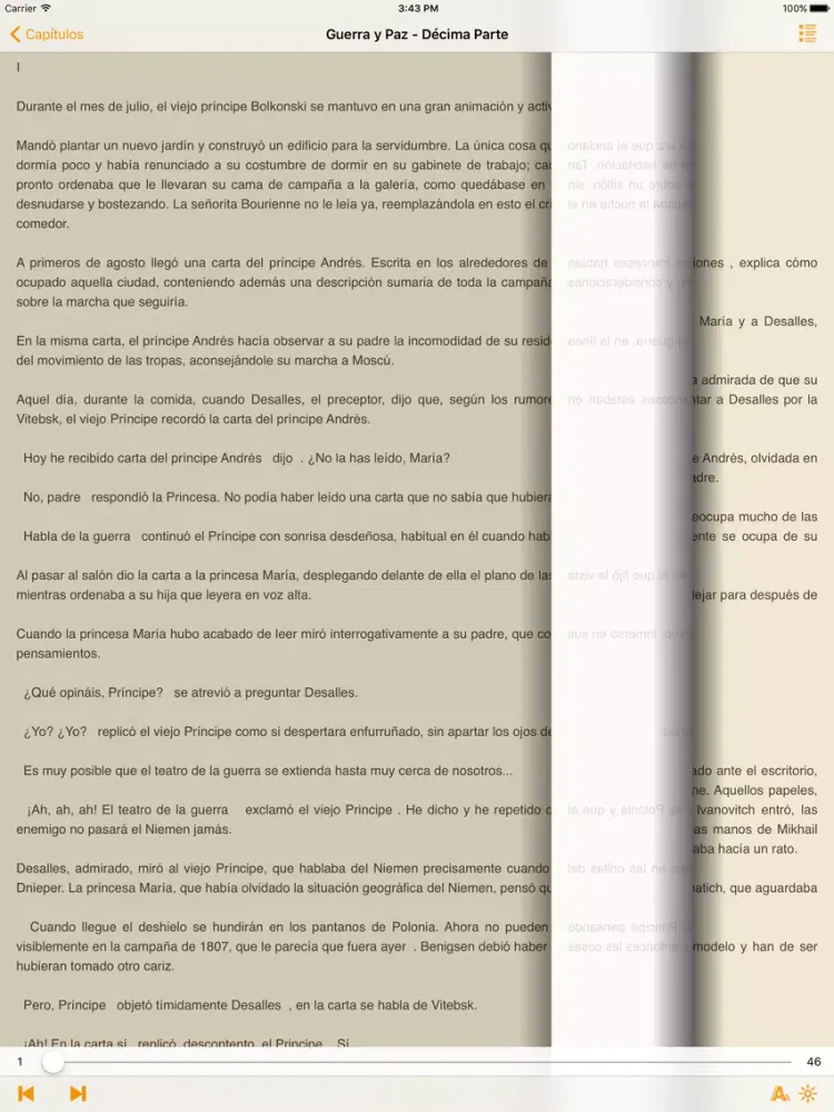 Скриншоты Guerra y Paz - León Tolstoi iPad 