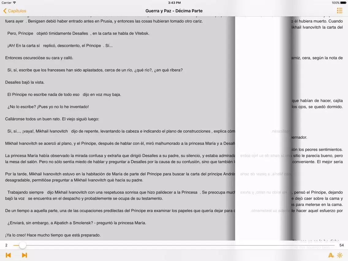 Скриншоты Guerra y Paz - León Tolstoi iPad 