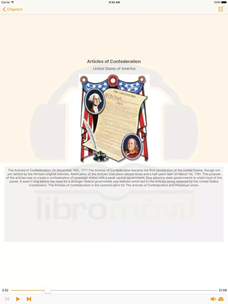 Historical Documents of The United States iPad  Screenshots