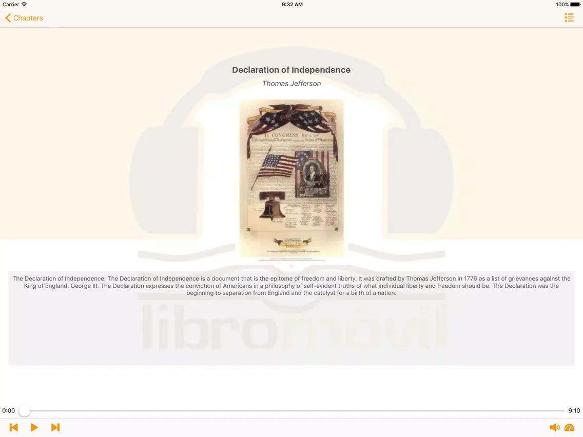Historical Documents of The United States iPad  Screenshots