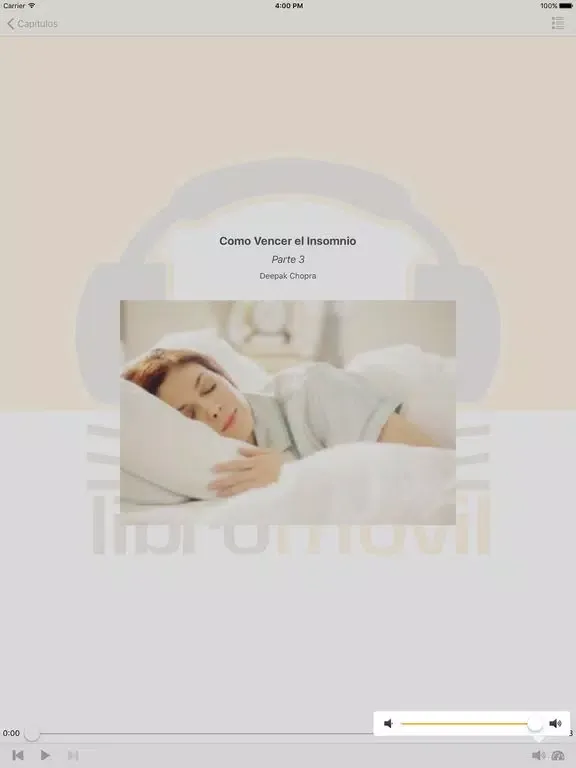 ภาพหน้าจอของ Cómo Vencer el Insomnio - Audiolibro de Autoayuda iPad 