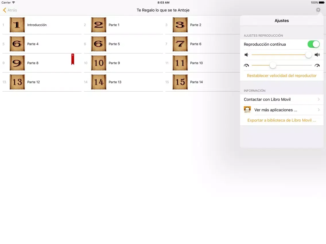 Tangkapan skrin Te Regalo lo que se te Antoje - Conny Méndez iPad 