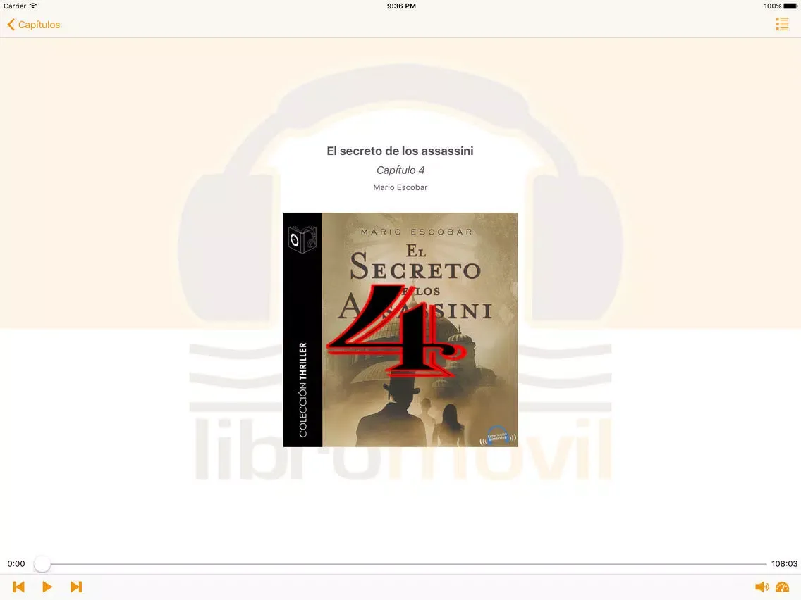 Ảnh chụp màn hình của El secreto de los Assassini - Audiolibro iPad 