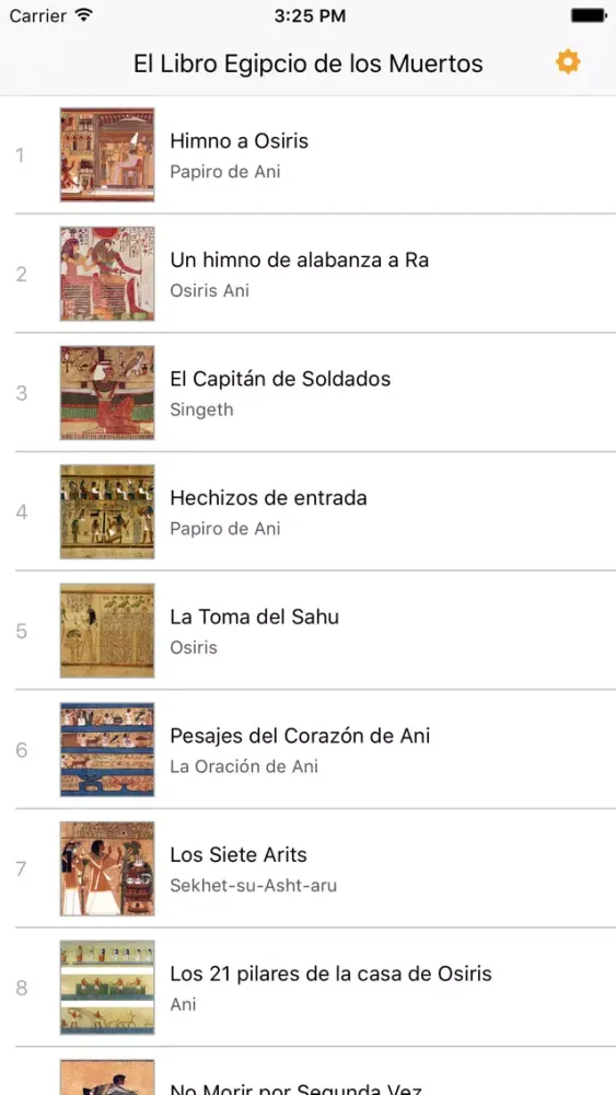 Zrzuty ekranu El Libro Egipcio de los Muertos - AudioEbook