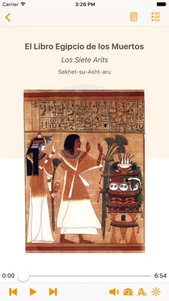 Zrzuty ekranu El Libro Egipcio de los Muertos - AudioEbook