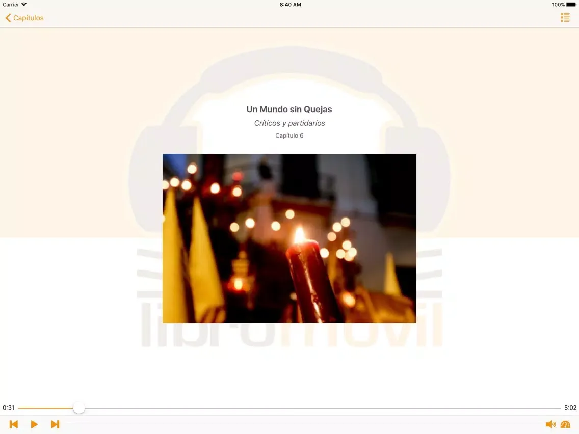 Un Mundo sin Quejas - Audiolibro de Autoayuda iPad  Screenshots
