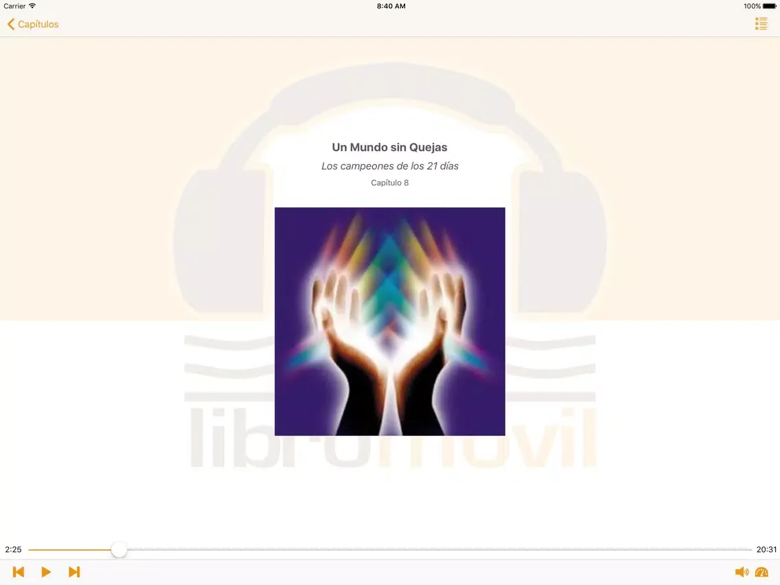 Un Mundo sin Quejas - Audiolibro de Autoayuda iPad  Screenshots