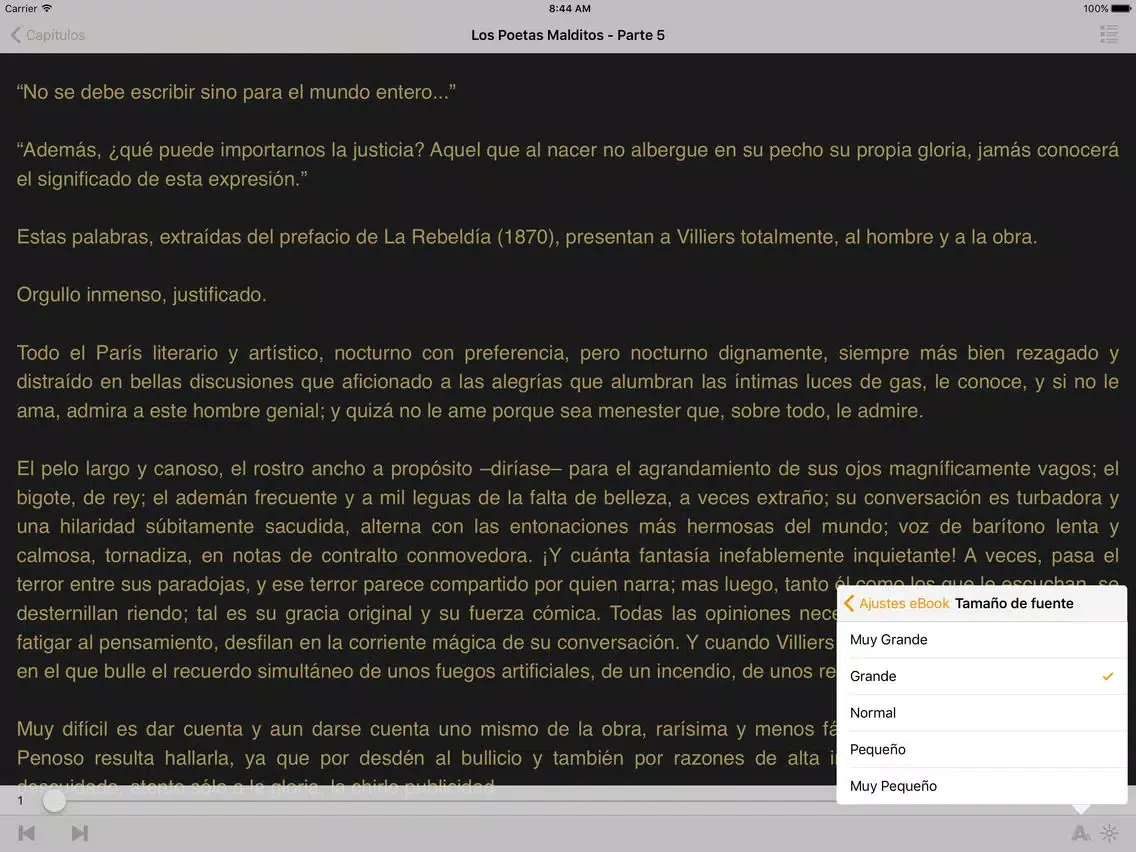 Ảnh chụp màn hình của Los Poetas Malditos iPad 