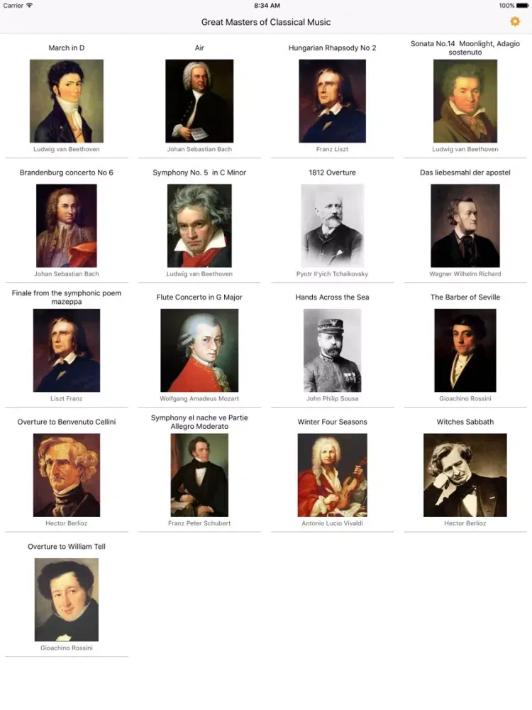 Great Masters of Classical Music – AudioEbook iPad 应用截图