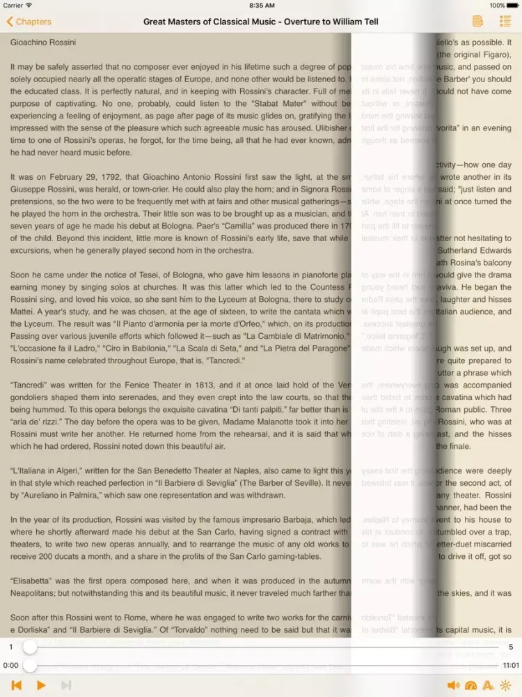 Great Masters of Classical Music – AudioEbook iPad 应用截图