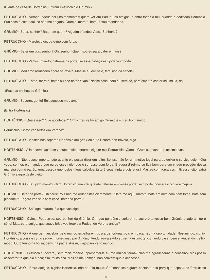 A Megera Domada - William Shakespeare iPad 应用截图