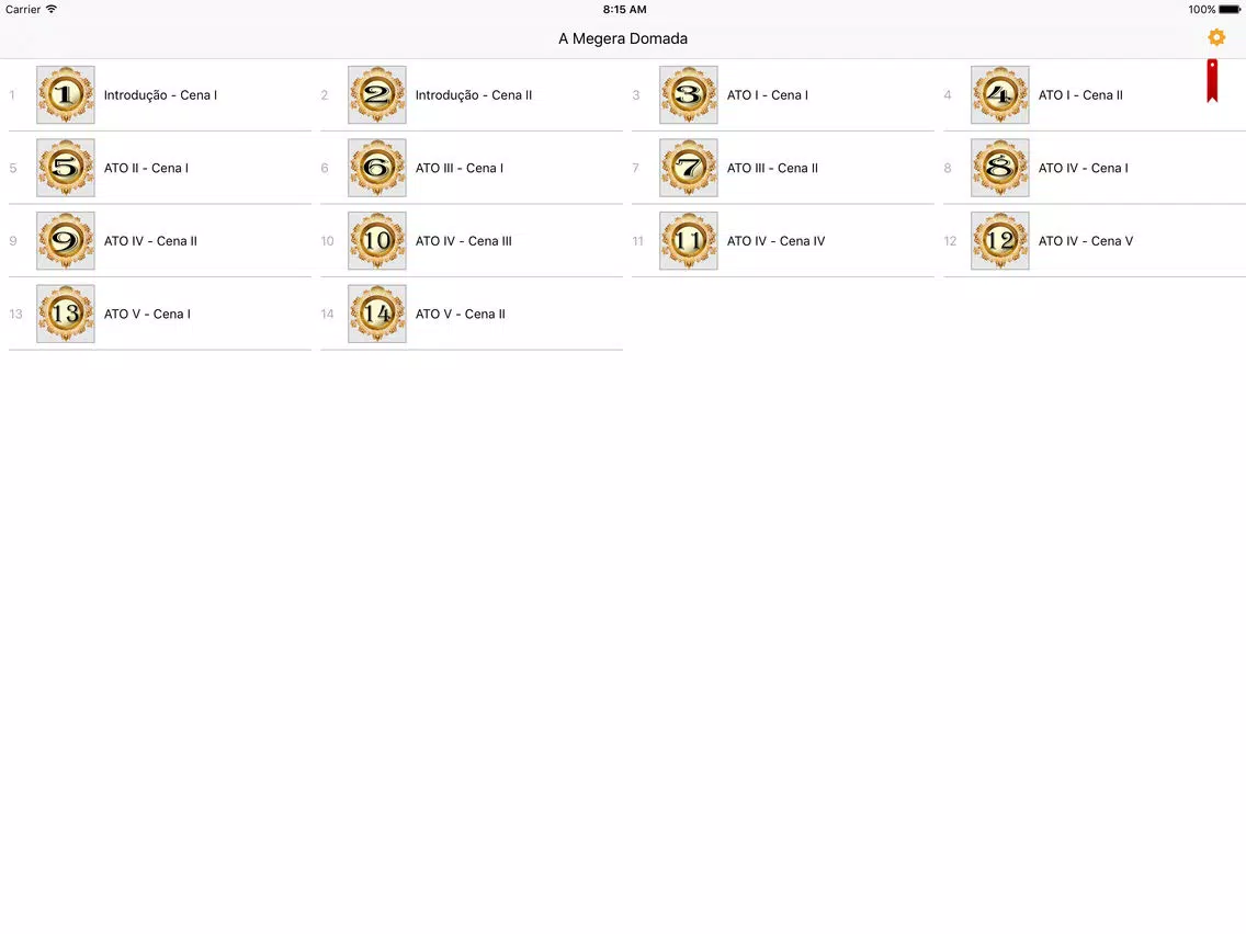 A Megera Domada - William Shakespeare iPad 应用截图