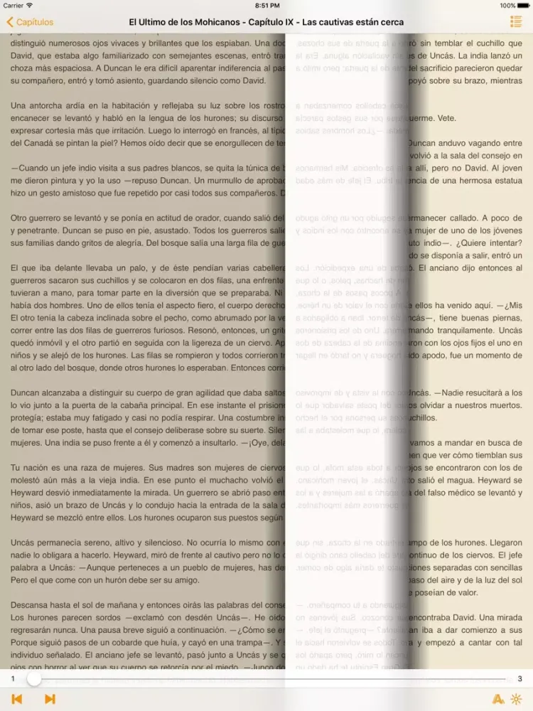 El Ultimo de los Mohicanos - James F. Cooper iPad  スクリーンショット
