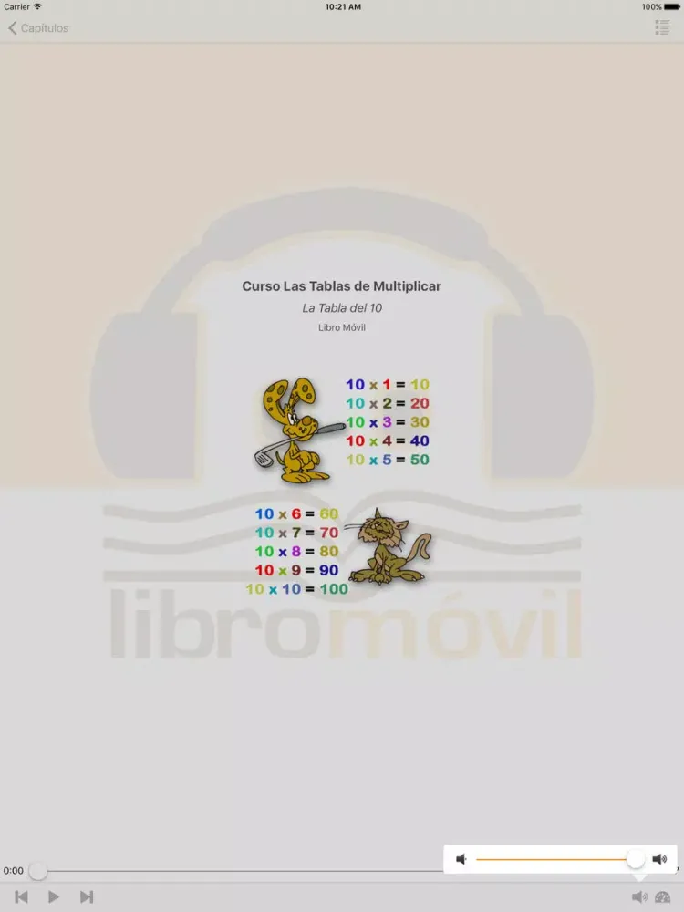 Screenshot di Audiocurso Las Tablas de Multiplicar iPad 