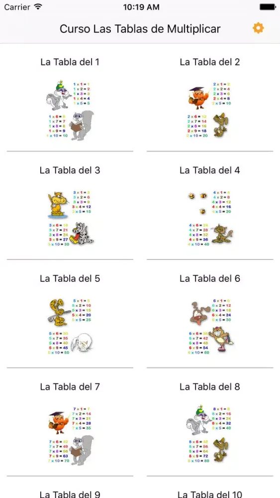 Screenshot di Audiocurso Las Tablas de Multiplicar