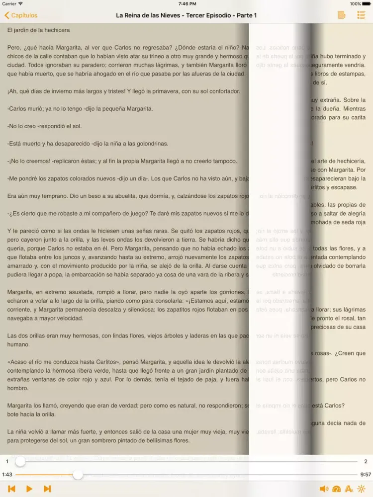 Zrzuty ekranu La Reina de las Nieves - Hans Christian Andersen iPad 