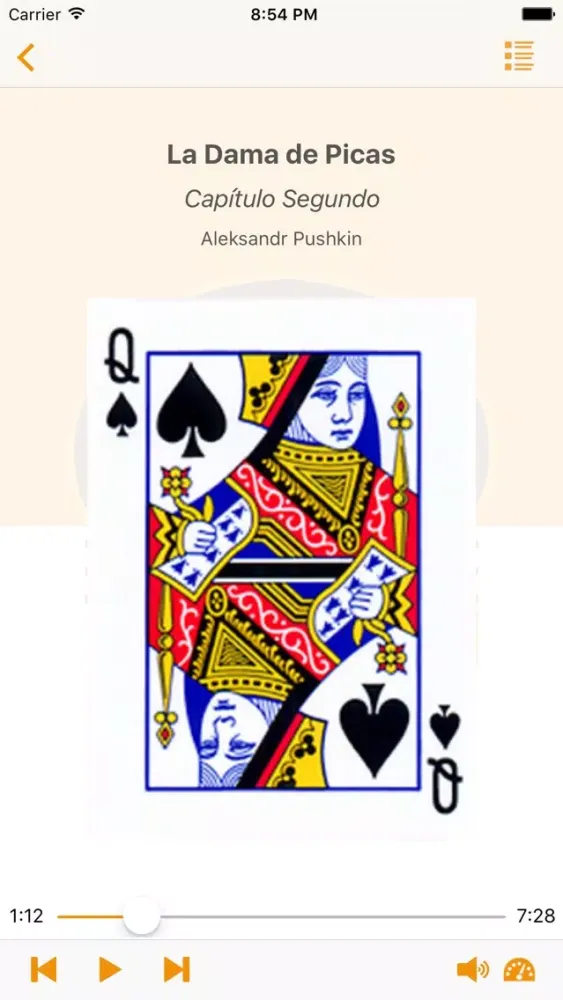 Zrzuty ekranu Audiolibro - La Dama de Picas