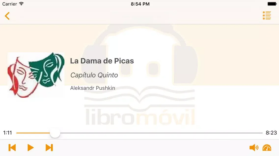 Zrzuty ekranu Audiolibro - La Dama de Picas
