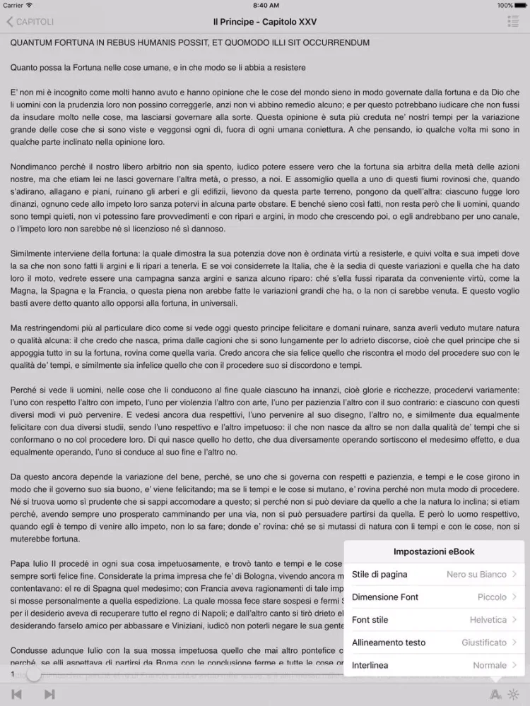 Captures d'écran de Il Principe - Niccolò Machiavelli iPad 