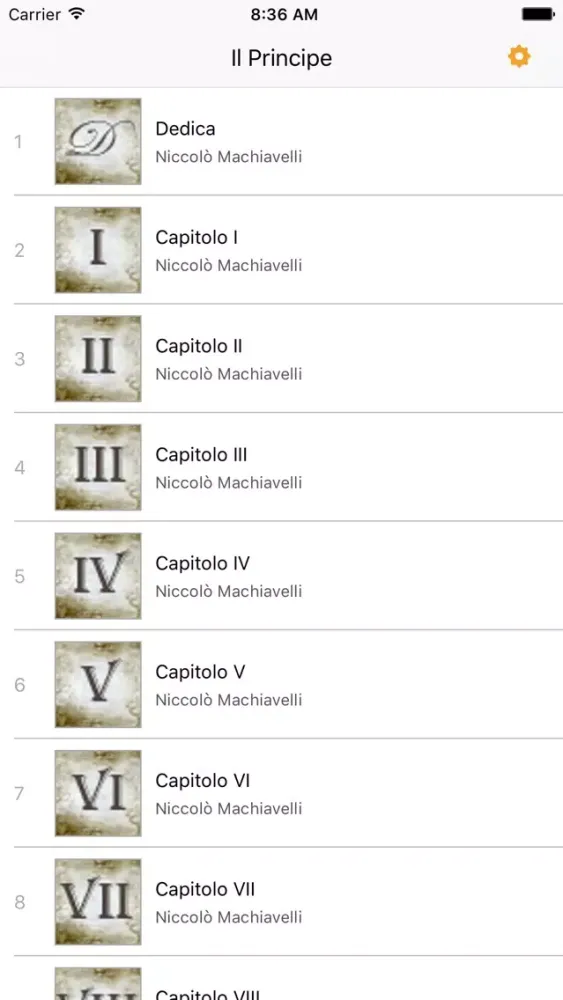 Captures d'écran de Il Principe - Niccolò Machiavelli