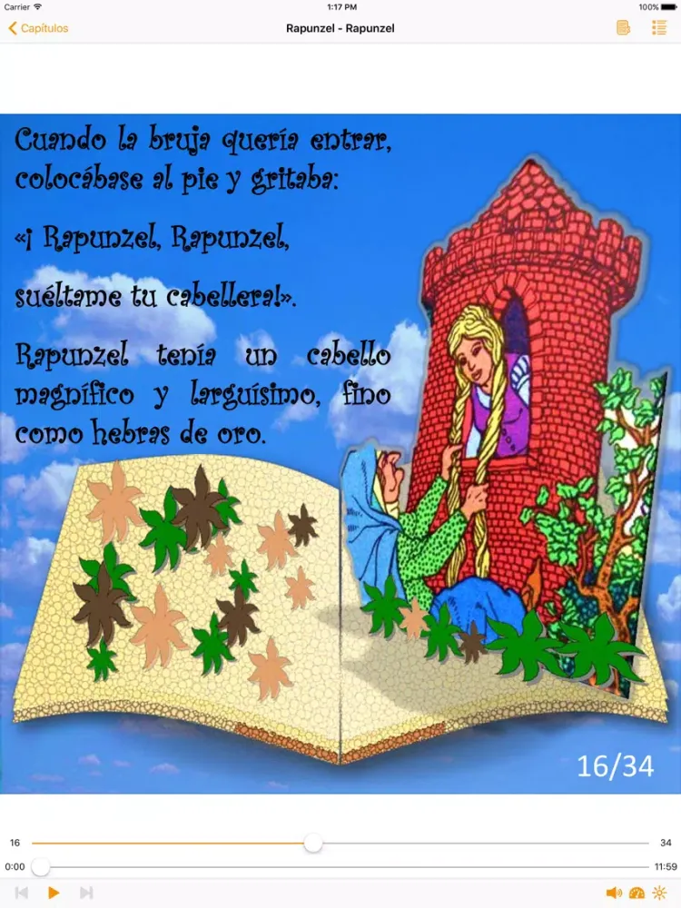 Tangkapan layar Rapunzel - Audiocuento iPad 