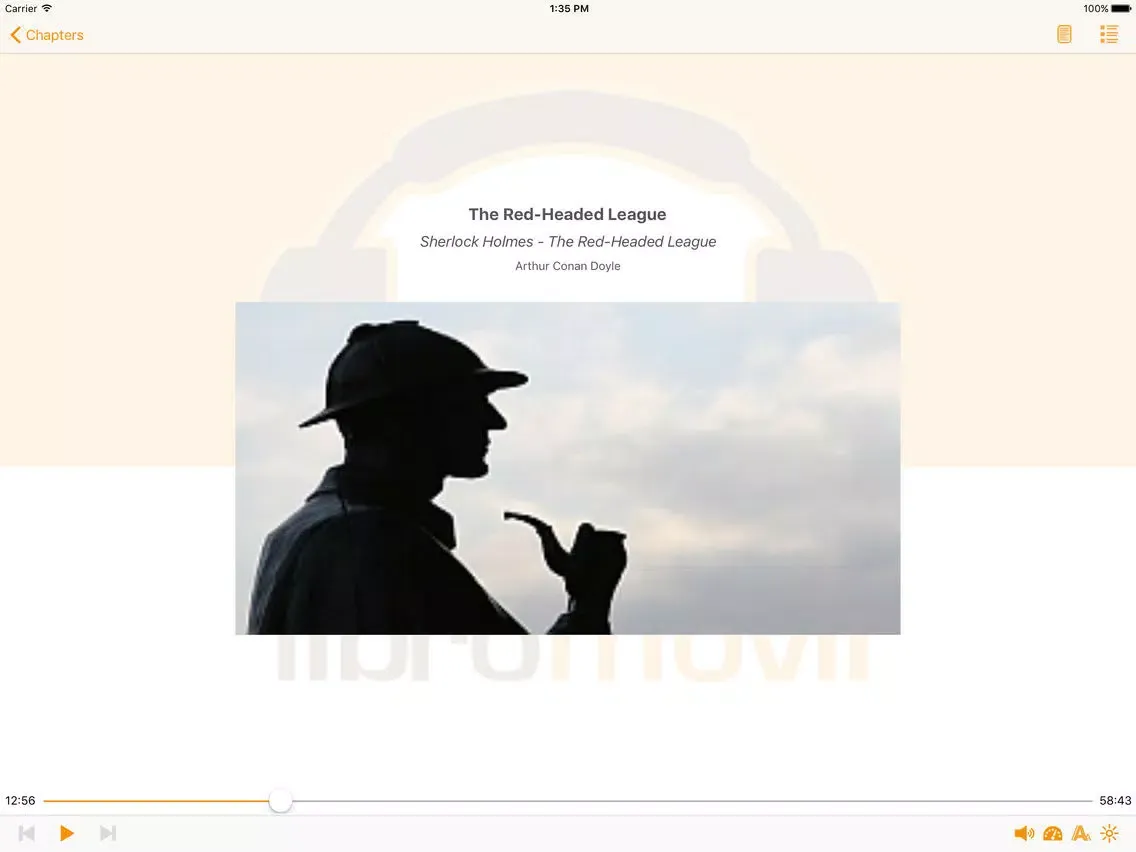 The Red-Headed League – AudioEbook iPad  Screenshots