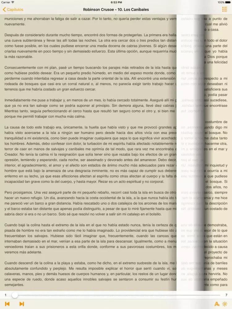 Captures d'écran de Robinson Crusoe – Daniel Defoe iPad 