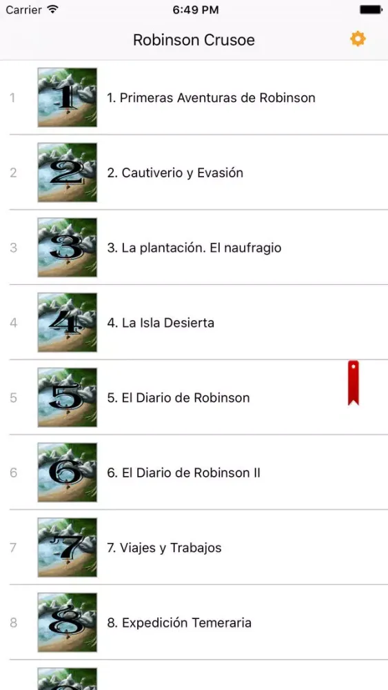 Captures d'écran de Robinson Crusoe – Daniel Defoe