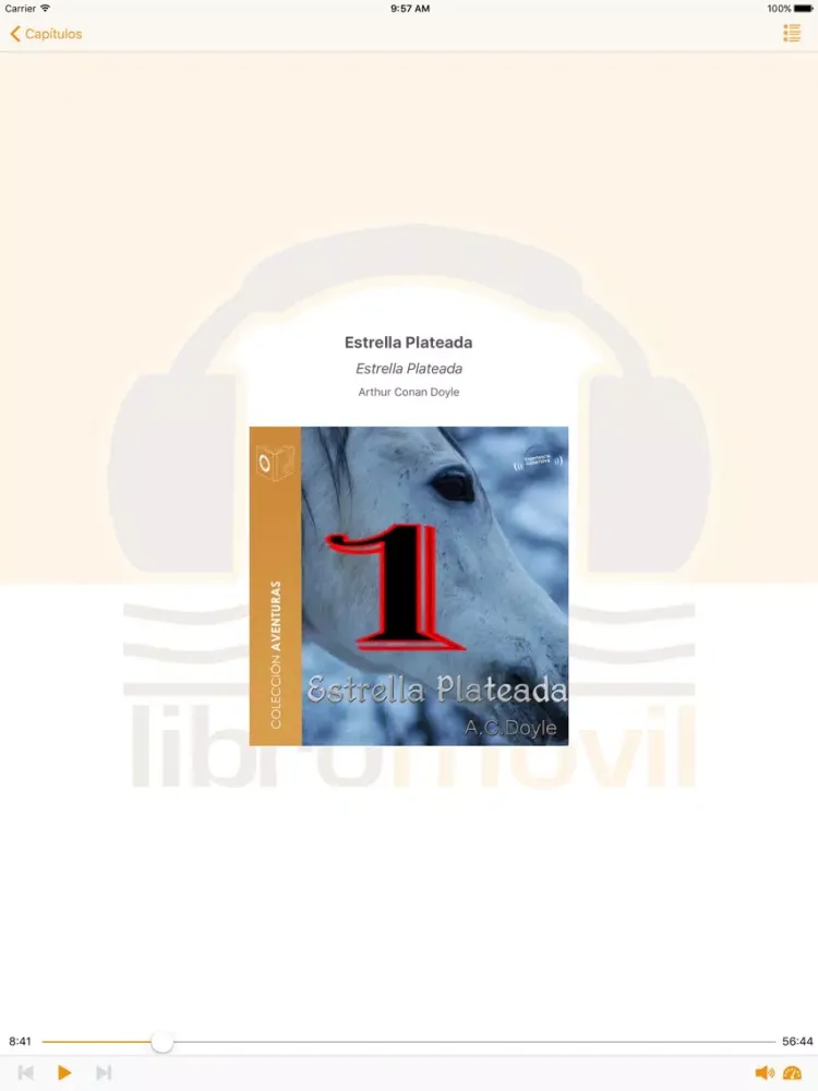 Sherlock Holmes y la Estrella Plateada. Audiolibro iPad  스크린샷