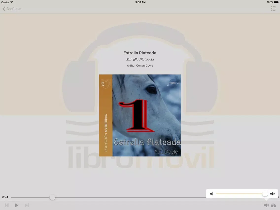Sherlock Holmes y la Estrella Plateada. Audiolibro iPad  스크린샷