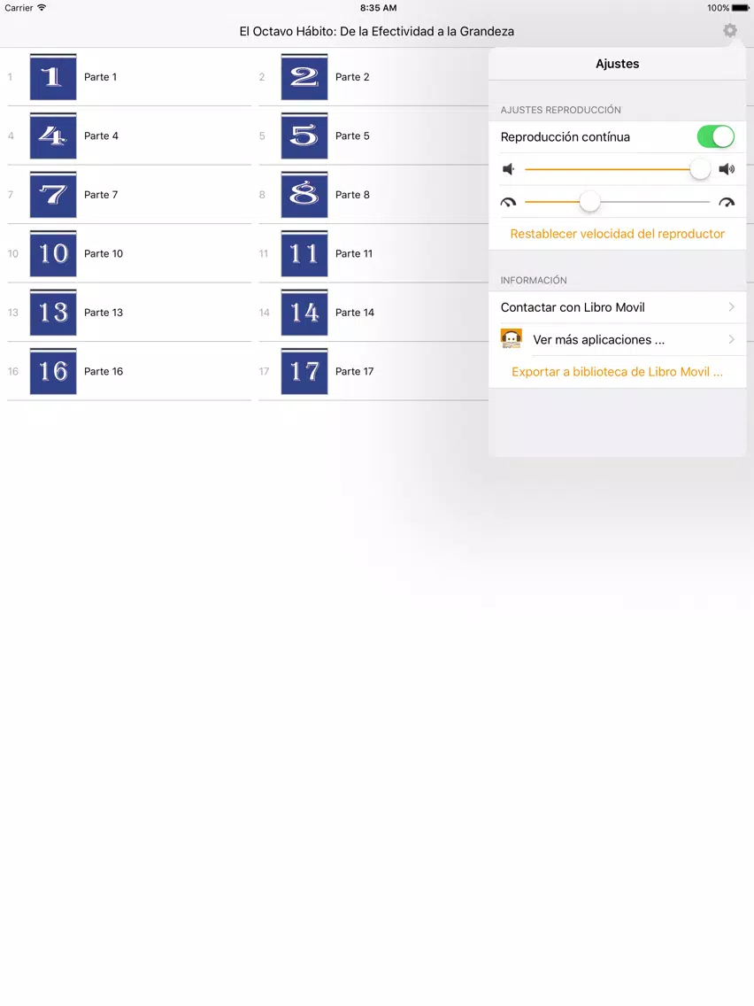 El Octavo Hábito: De la Efectividad a la Grandeza iPad  Screenshots