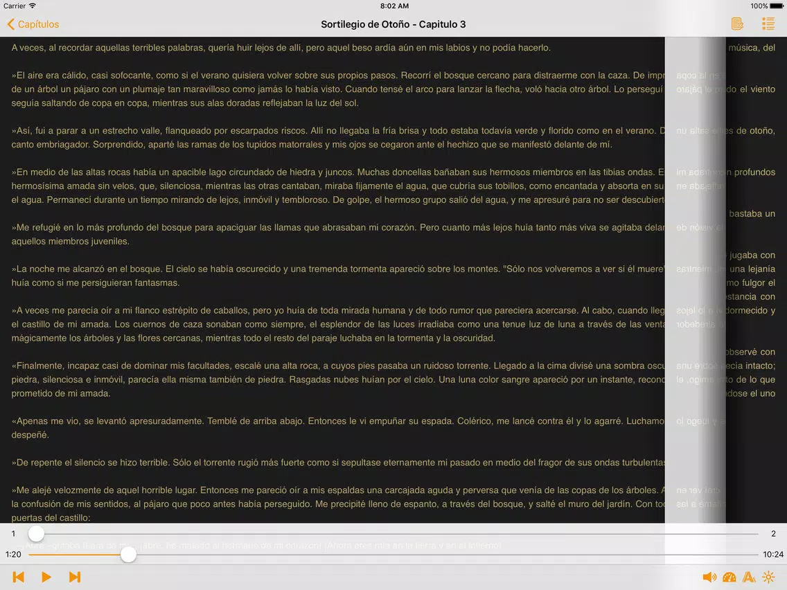 Скриншоты Sortilegio de Otoño - AudioEbook iPad 