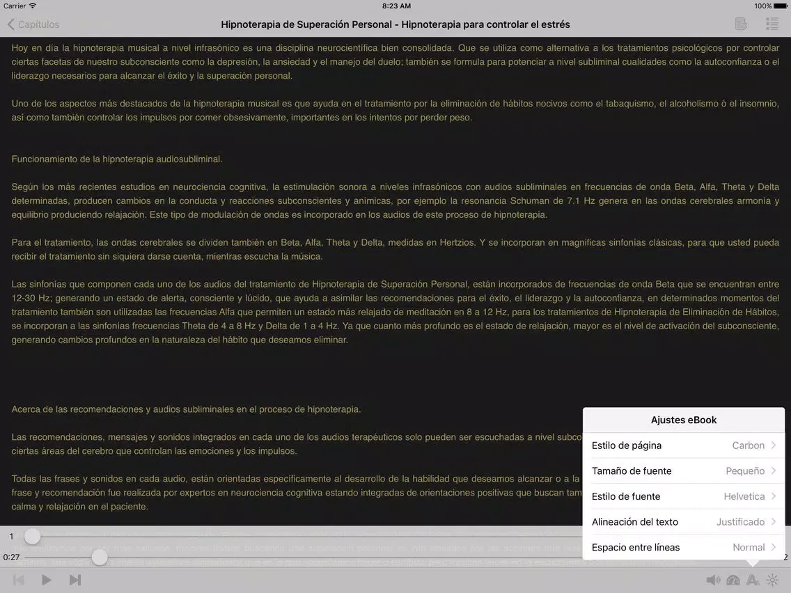 Скриншоты Hipnoterapia de Superación Personal – AudioEbook iPad 