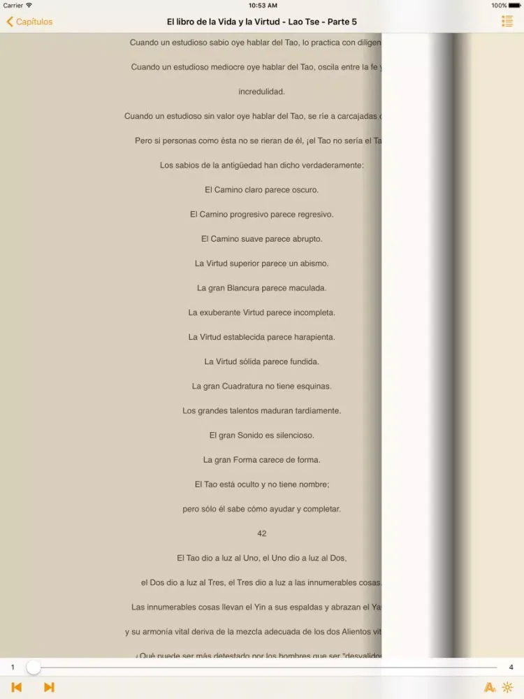 Tangkapan layar Tao Te King - El libro de la Vida y la Virtud iPad 