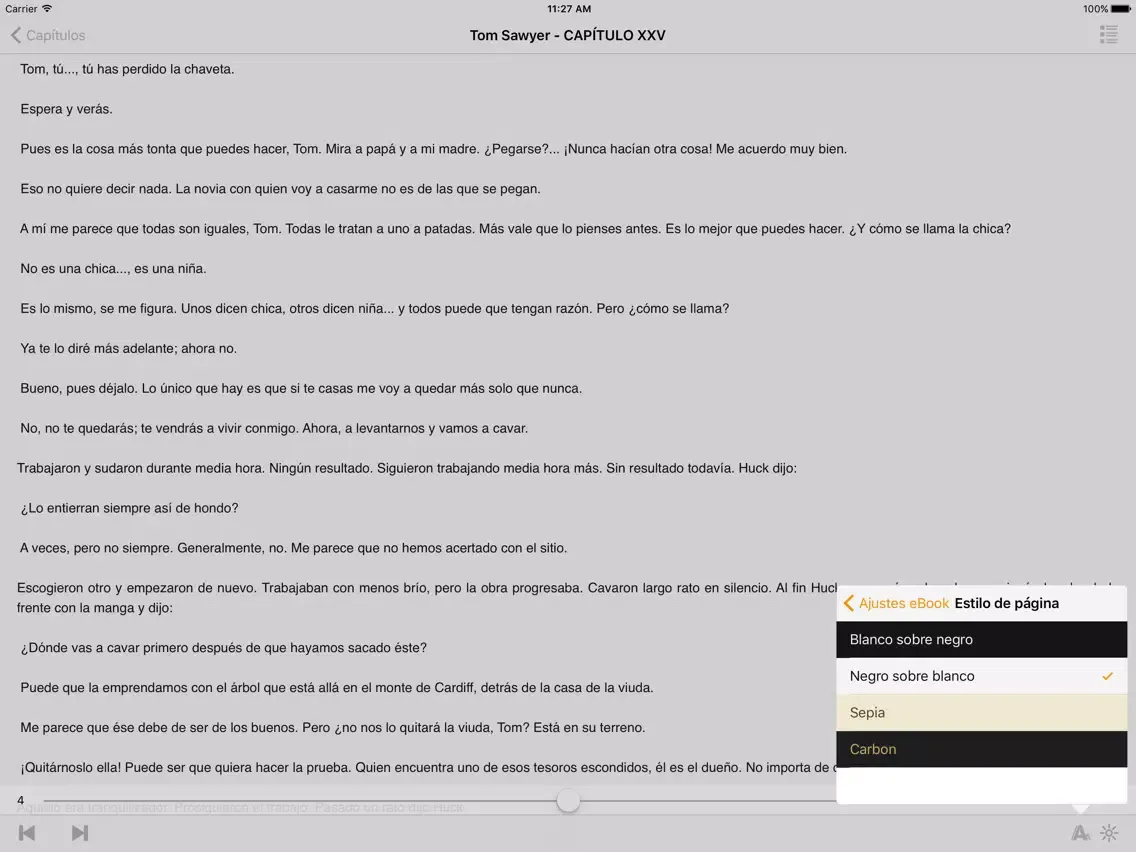 Ảnh chụp màn hình của Tom Sawyer - Mark Twain iPad 