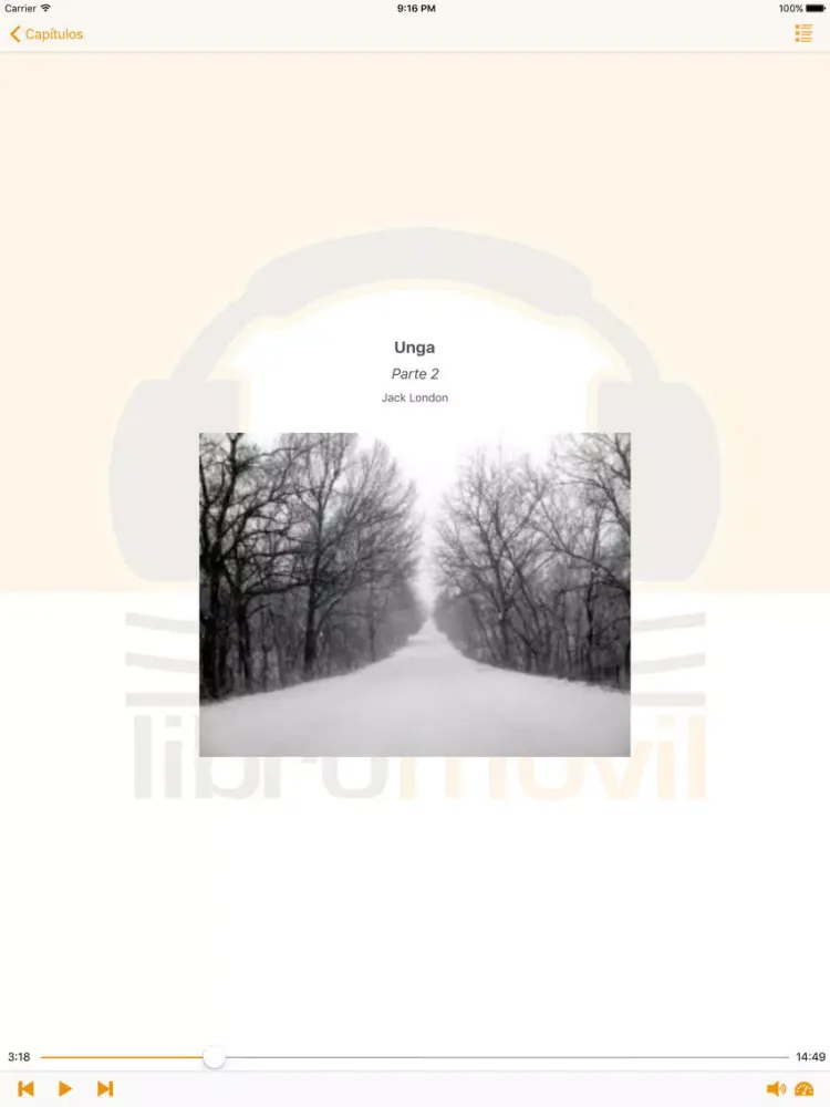 Unga de Jack London - Audiolibro iPad 應用截圖
